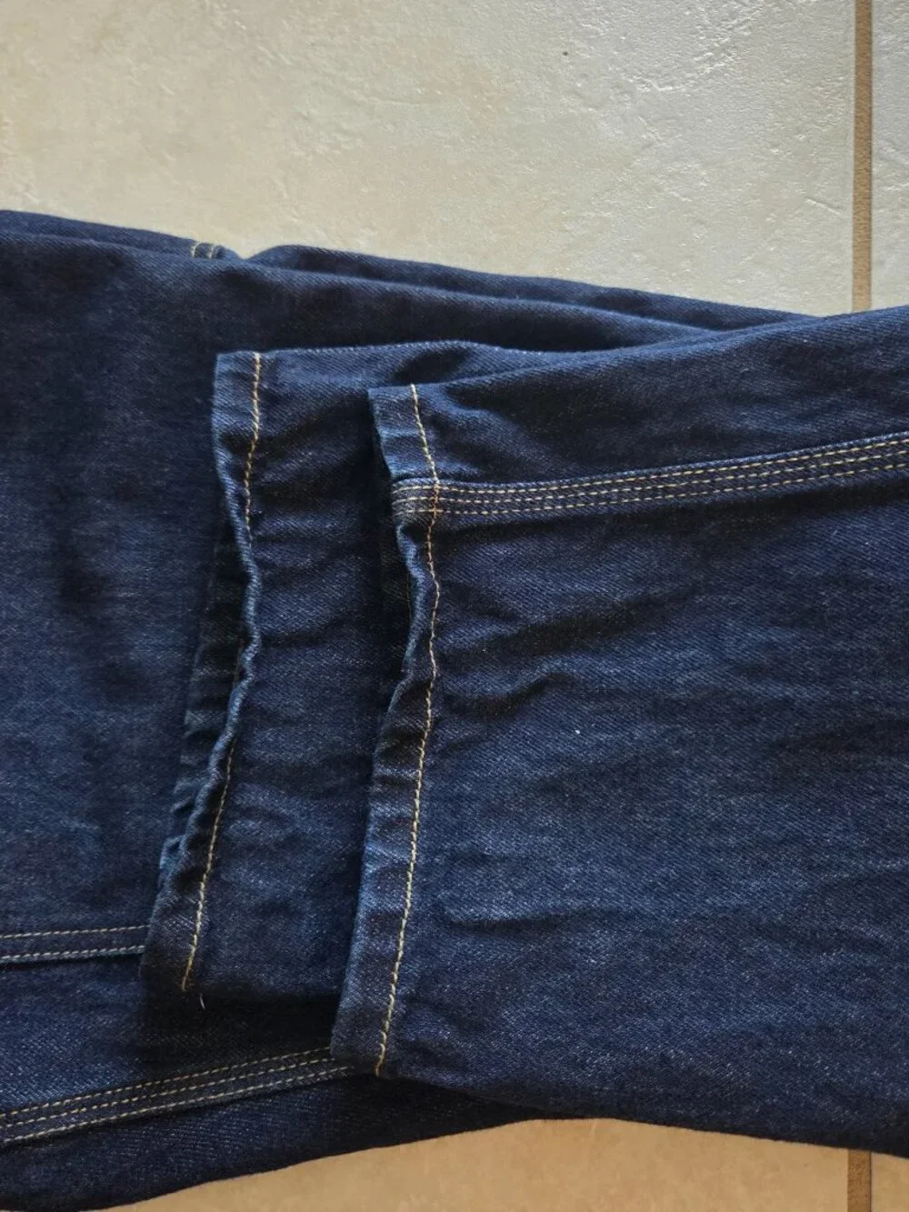 Carhartt Work in Progress Double Knee Pants 36x32 Blue Denim